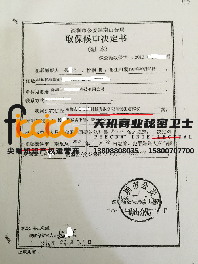 杨某某侵犯著作权罪取保侯审
